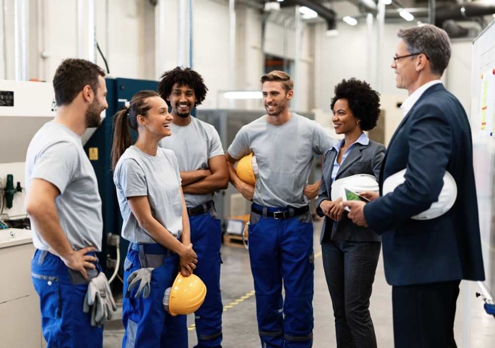Employees Communicating